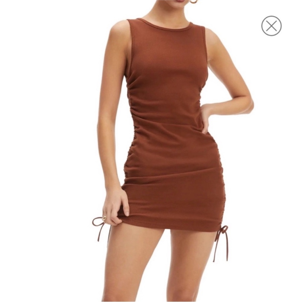 Good American Ruched‎ Mini Dress